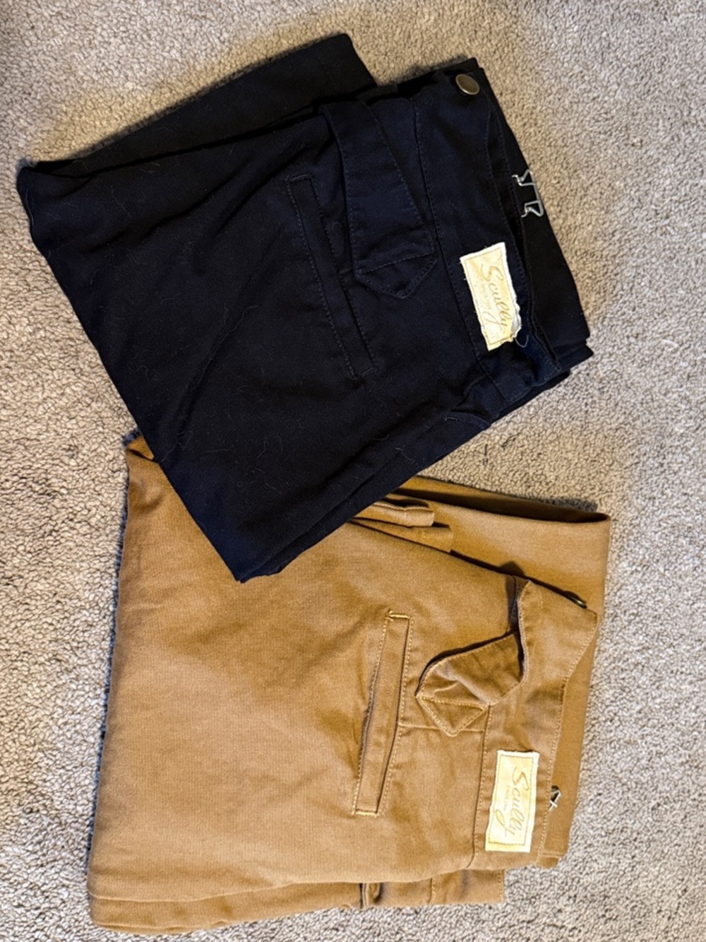 Scully Brown & Black Men's Canvas Pants